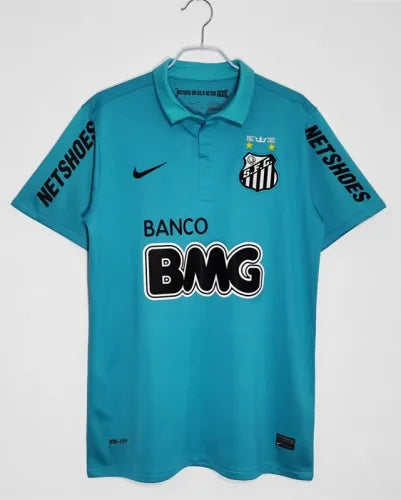 Neymar JR Santos FC 2011 2012 Retro Blue Green Turquoise Jersey Trikot