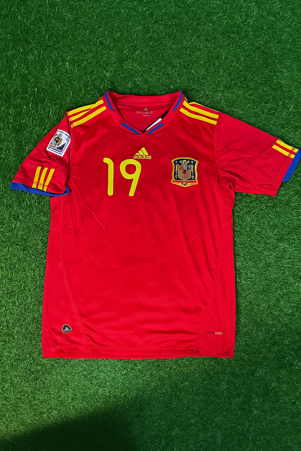 Spain World Cup 2010 Lamine Yamal 19 Retro Football Jersey Kit