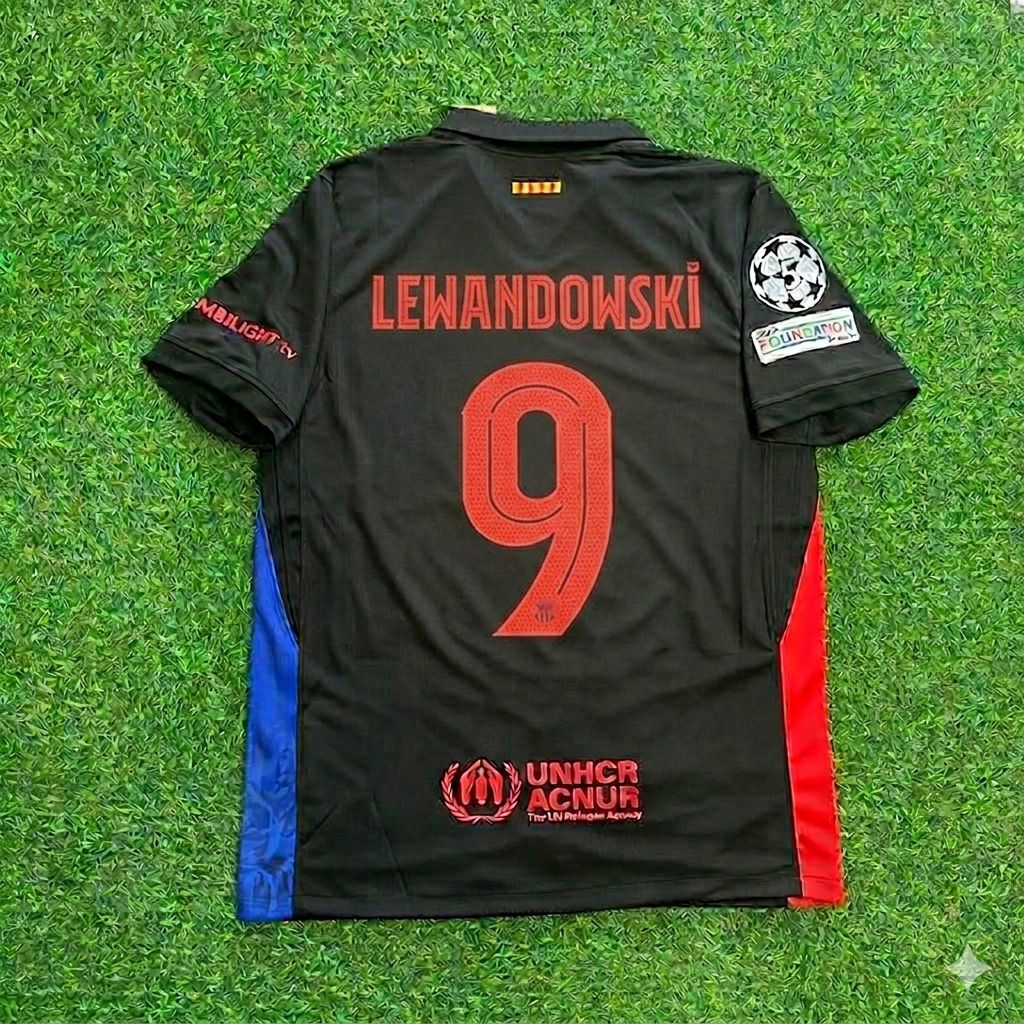 Robert Lewandowski #9 Barcelona Football Jersey