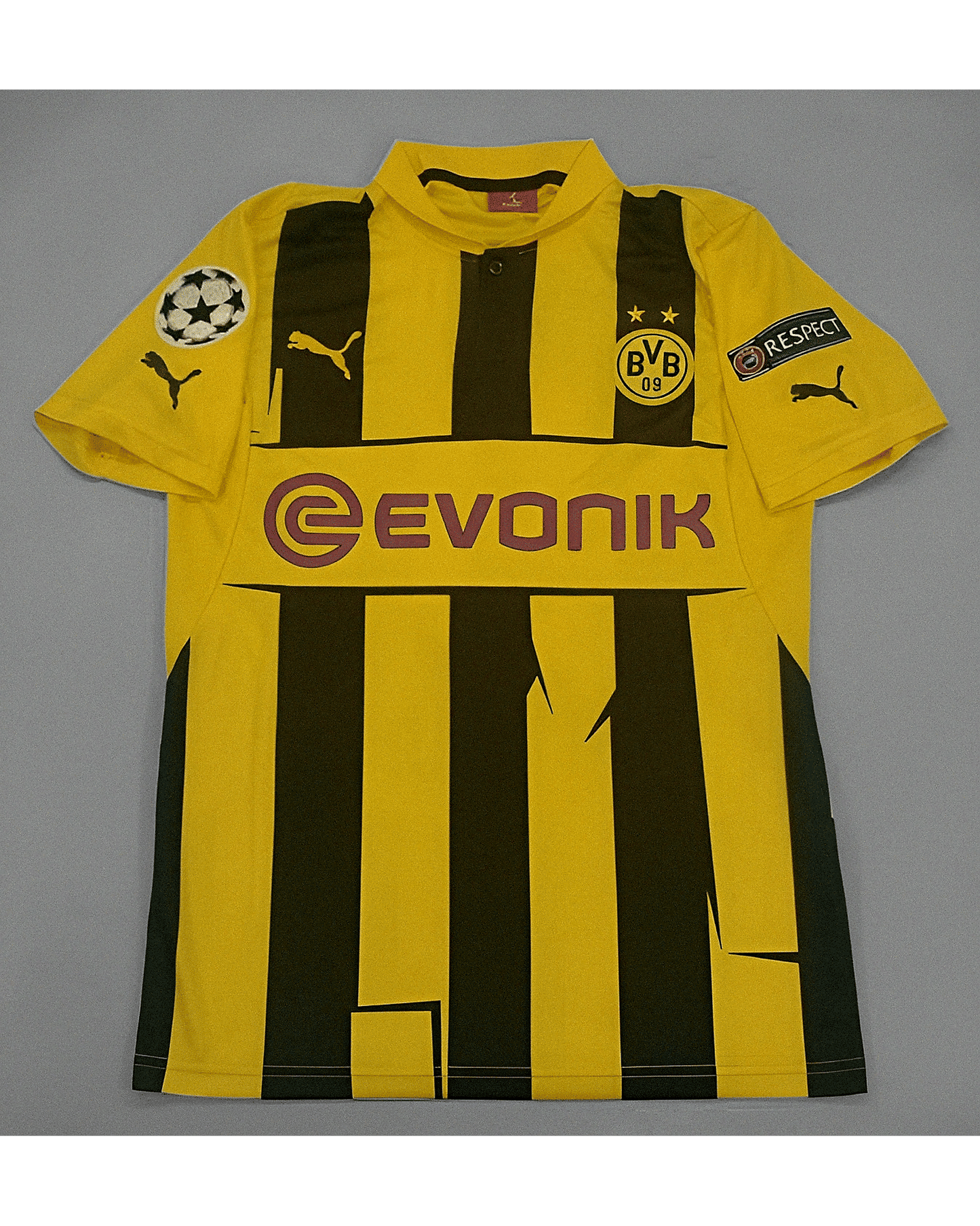 Robert Lewandowski 9 - Dortmund 2012/13 Champions League Retro Football Jersey Kit