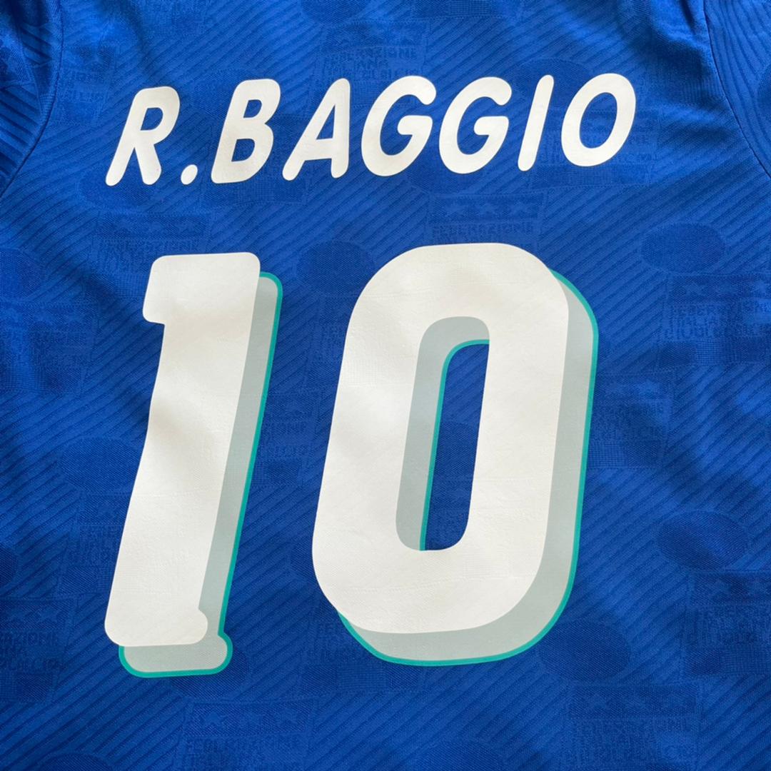 Italy World Cup 1994 Roberto Baggio Retro Kids Football Jersey Kit