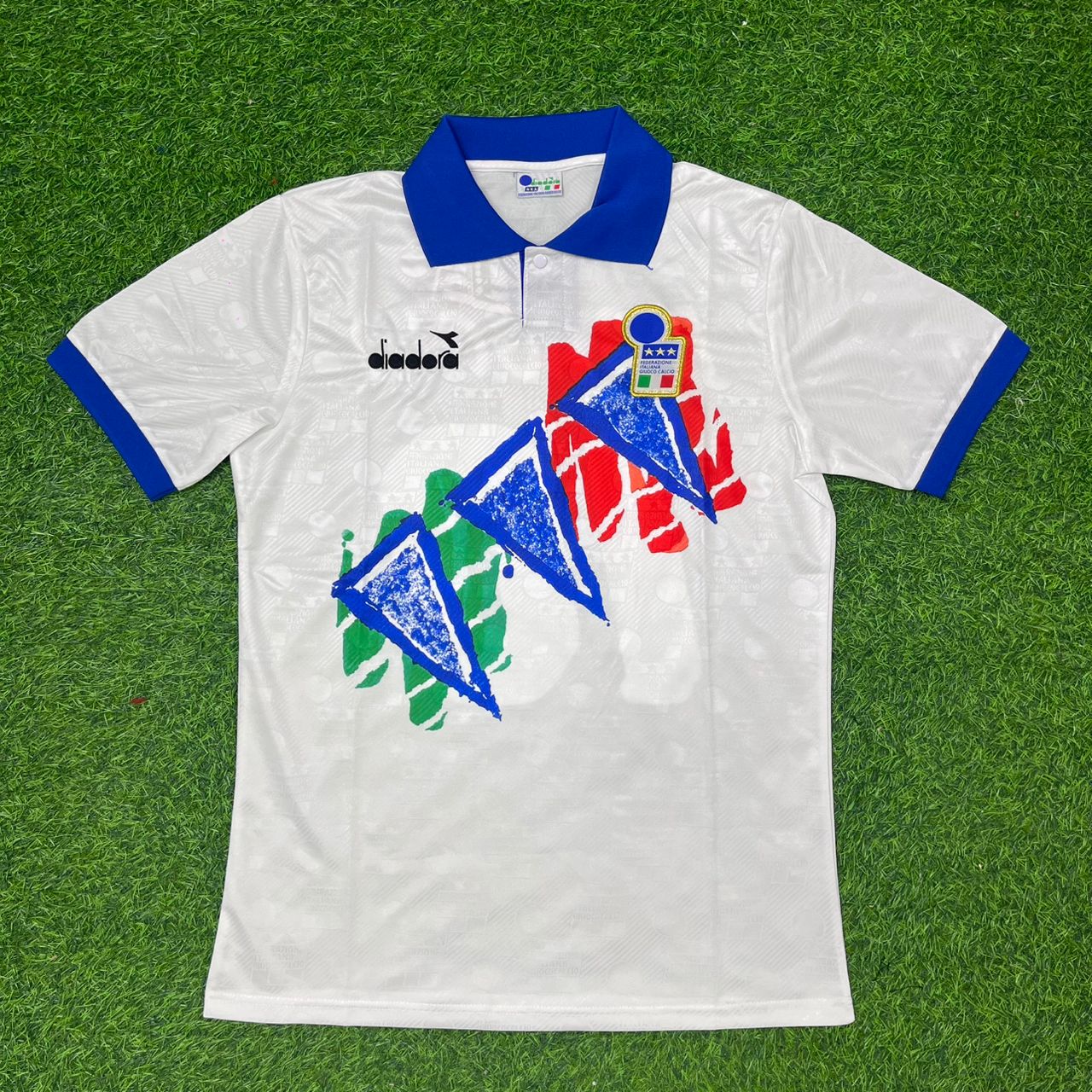 Italy World Cup 1994 Alessandro Costacurta White Retro Football Jersey