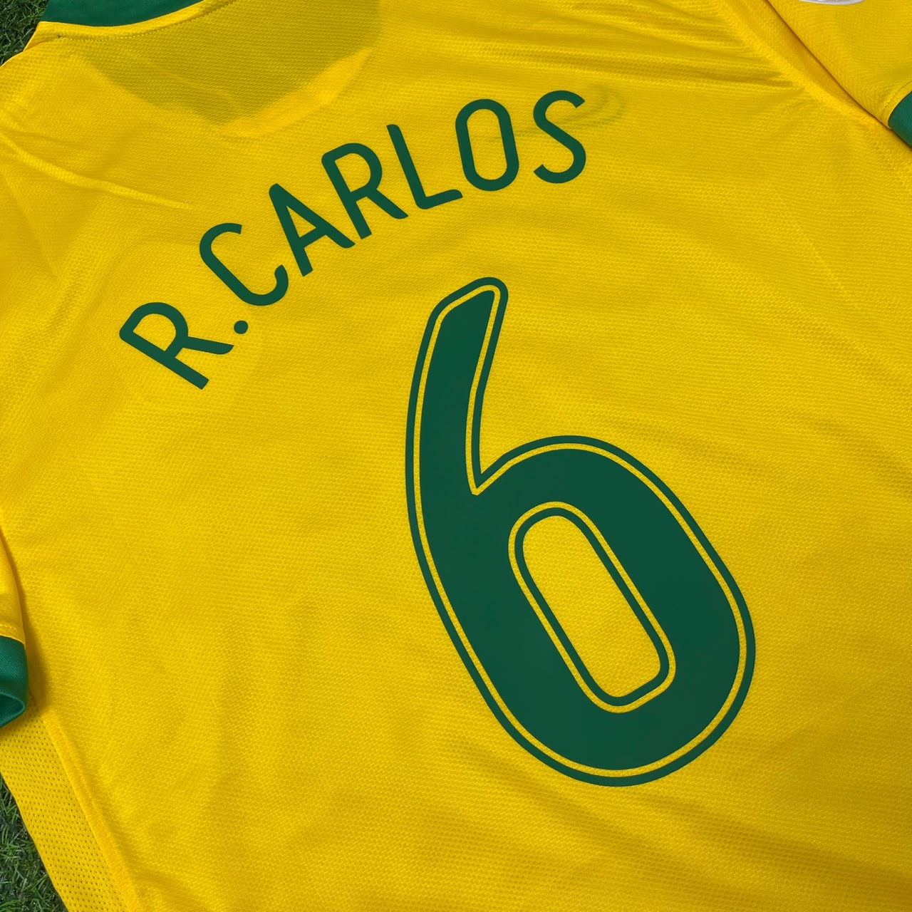 Brazil World Cup 2006 Roberto Carlos #6 Football Jersey