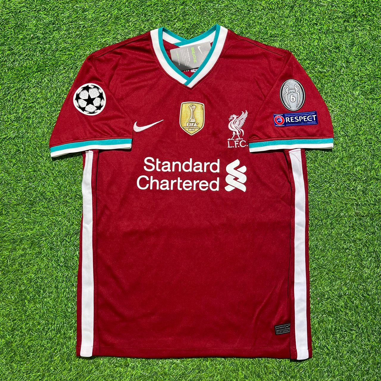 Roberto Firmino 9# Liverpool 2020-2021 Home Retro Football Jersey Kit