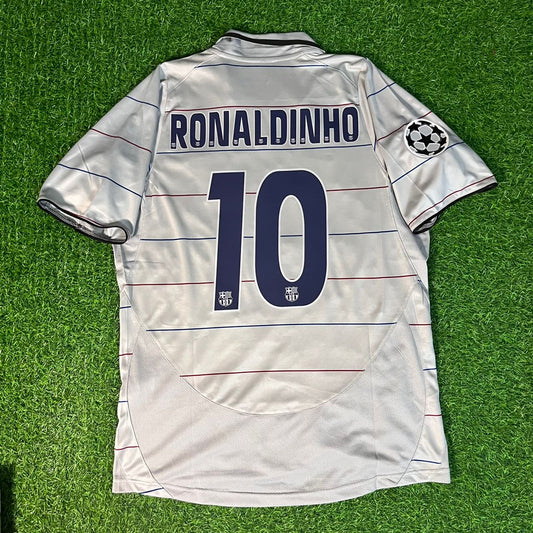 Ronaldinho Gaucho 10 - Barcelona 2004/2005 Garnet Retro Football Jersey Kit