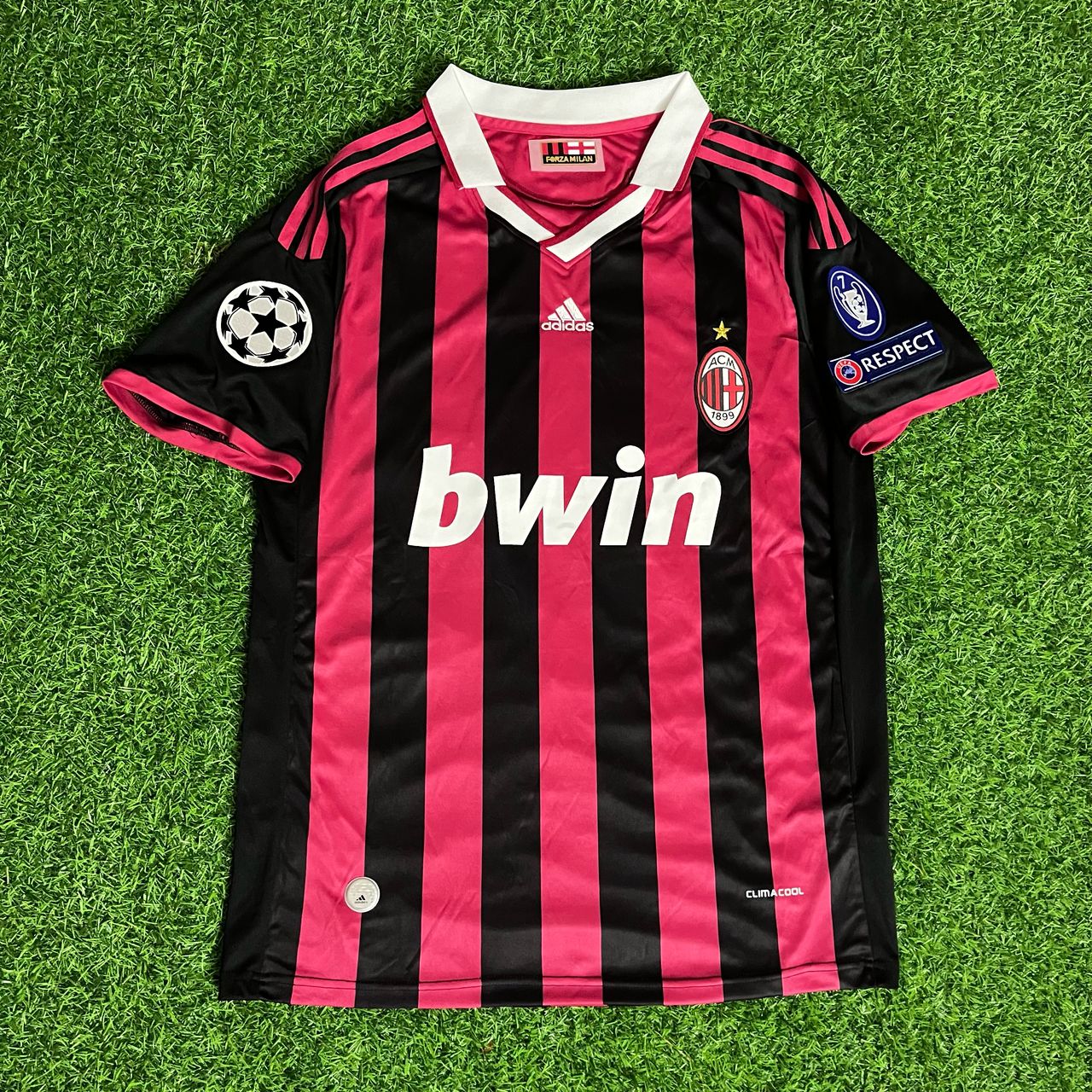 #10 Clarence Seedorf - AC Milan 2009 2010 Red Black Kit Jersey Trikot Maillot Soccer Kit