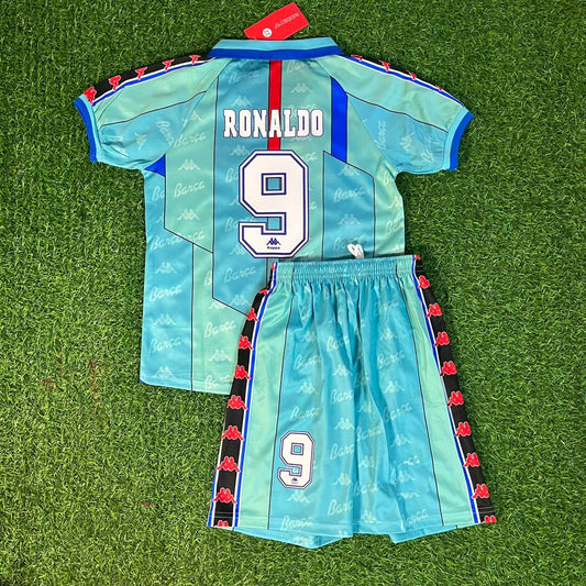 Ronaldo Nazario Barcelona 1996 1997 Retro Kids Football Kids Football Jersey Kit