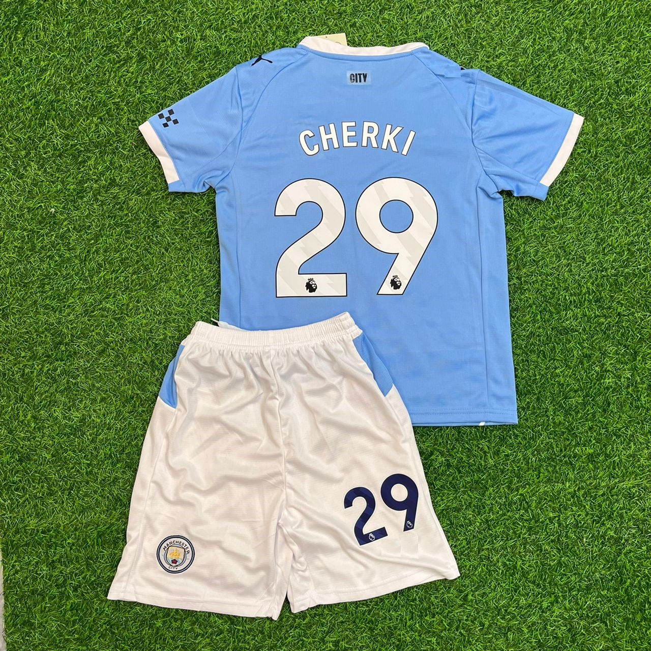 Ryan Cherki Manchester City Football Jersey Kit