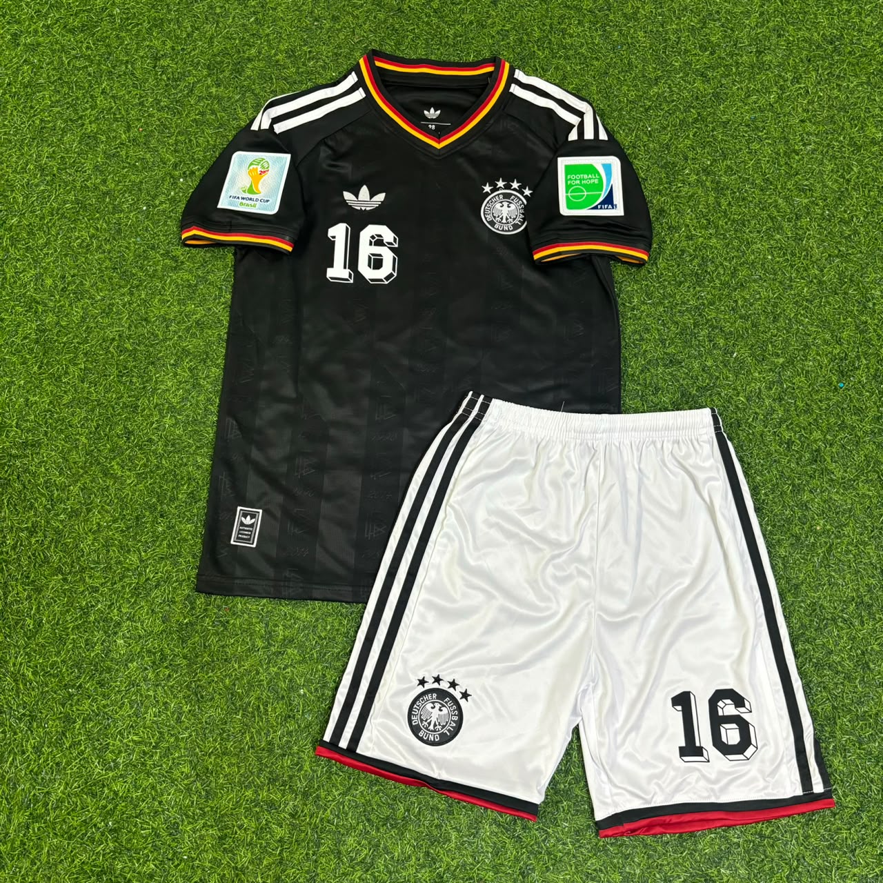 Germany World Cup 2014 Sami Khedira Kids Special Edition Black Retro Football Jersey