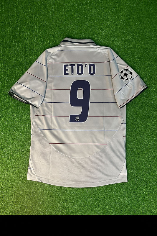 Samuel Eto`o #9 - Barcelona 2004/2005 Garnet Retro Football Jersey Kit