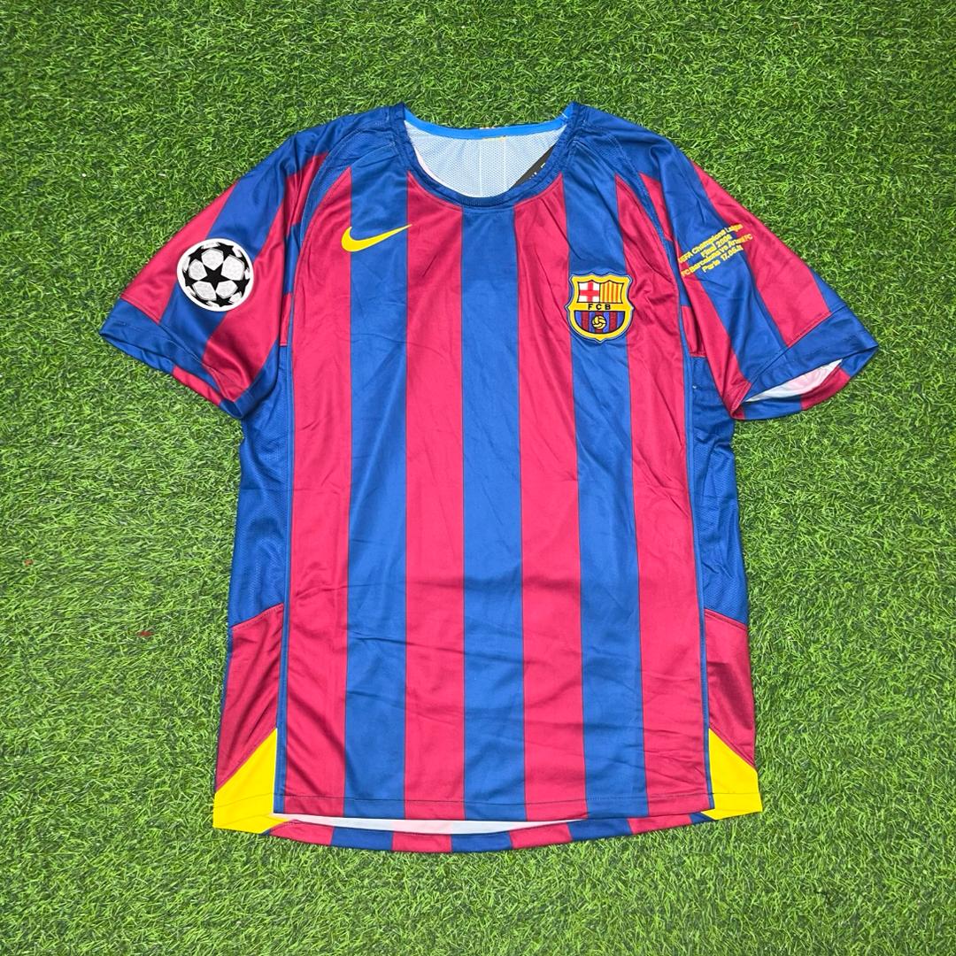 Samuel Eto'o Barcelona 2006 Final Retro Short Sleeve Football Jersey Kit