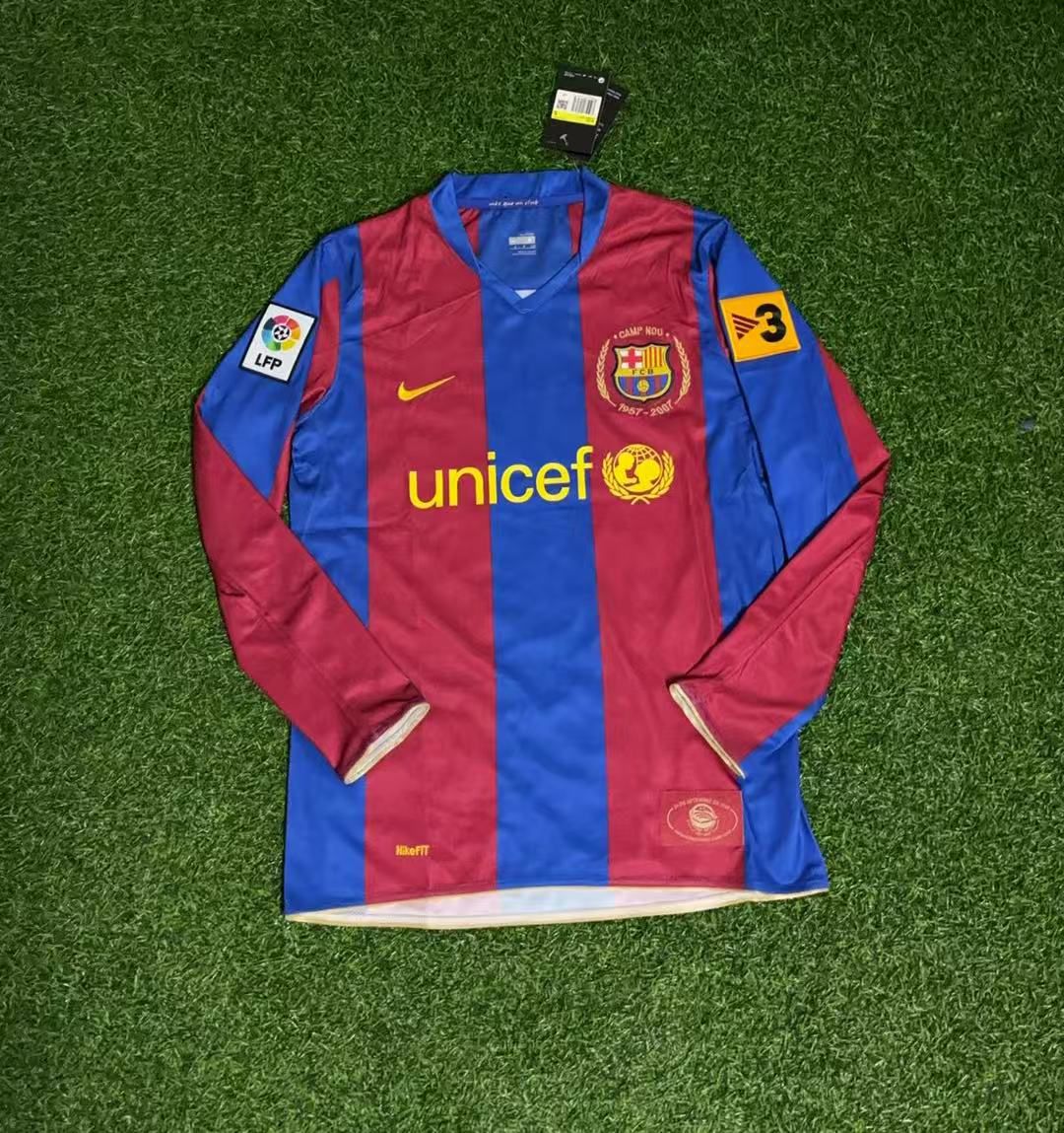 Samuel Eto'o Barcelona 2007 Retro Football Jersey Kit