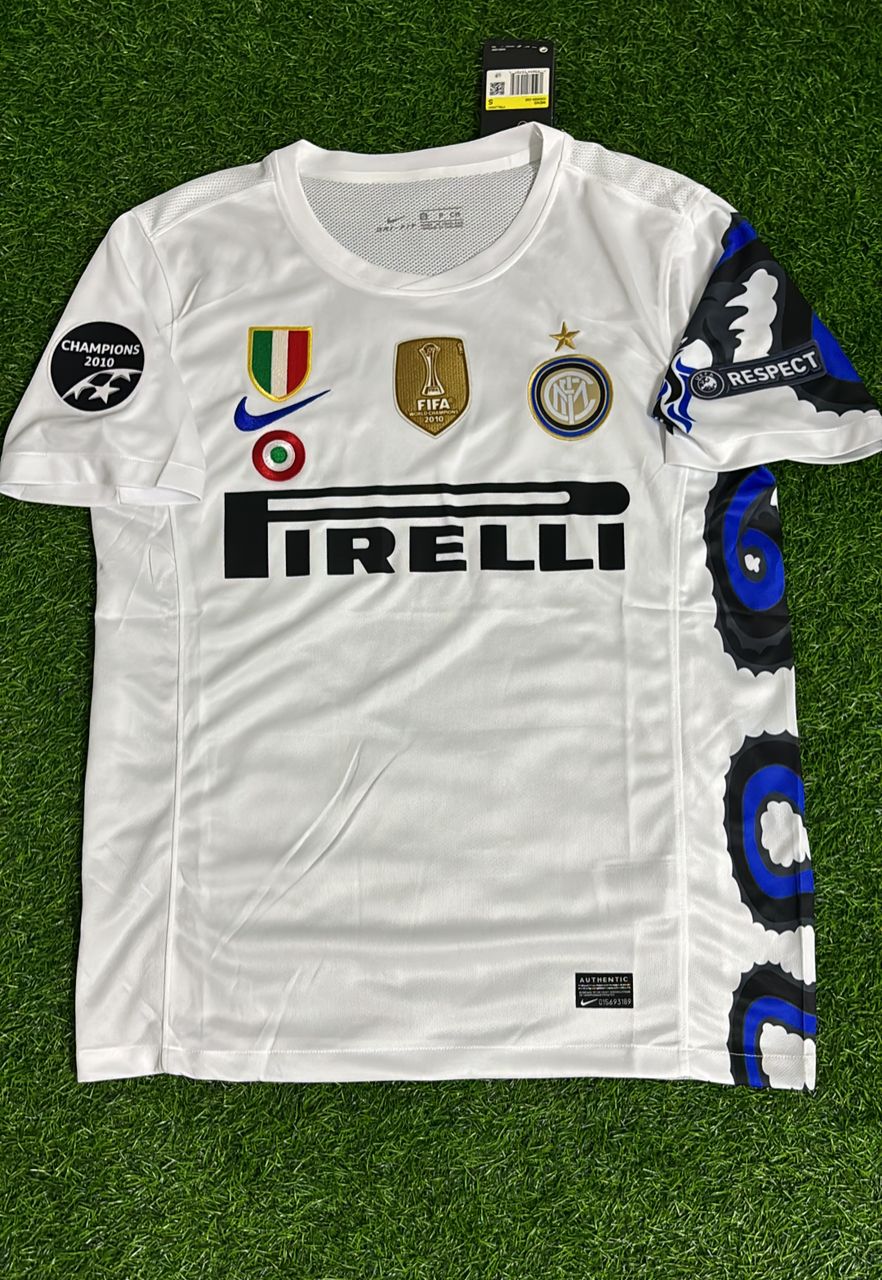Samuel Etoo - Inter 2010 2011 White Dragon Football Jersey