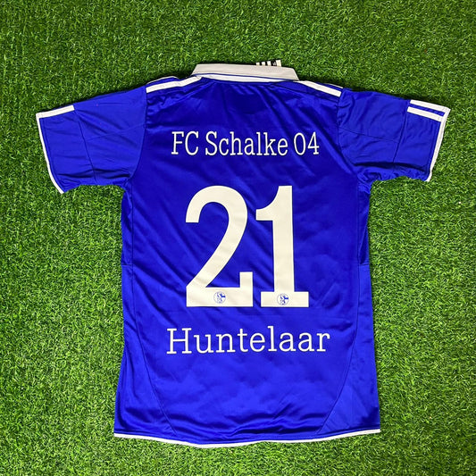 Schalke 04 Klaas - Jan Huntelaar 2020 - 2021 Season Retro Football Jersey Kit