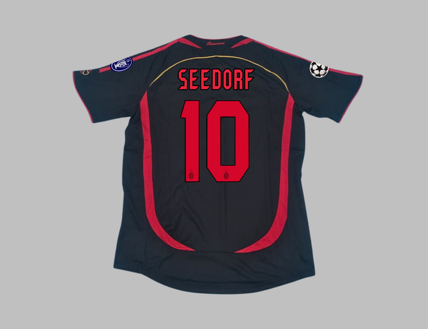 10 Clarence Seedorf – AC Milan 2006–2007 Retro Kit Jersey – | Trikot | Maillot | Maglia Soccer Kit
