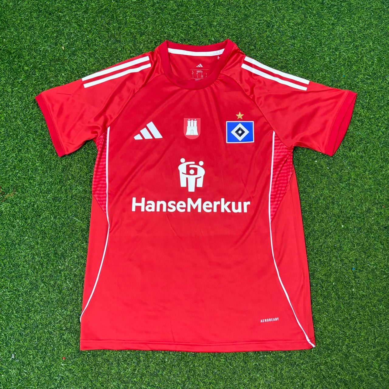 Hamburger SV Sergej Barbarez Red Retro Football Jersey