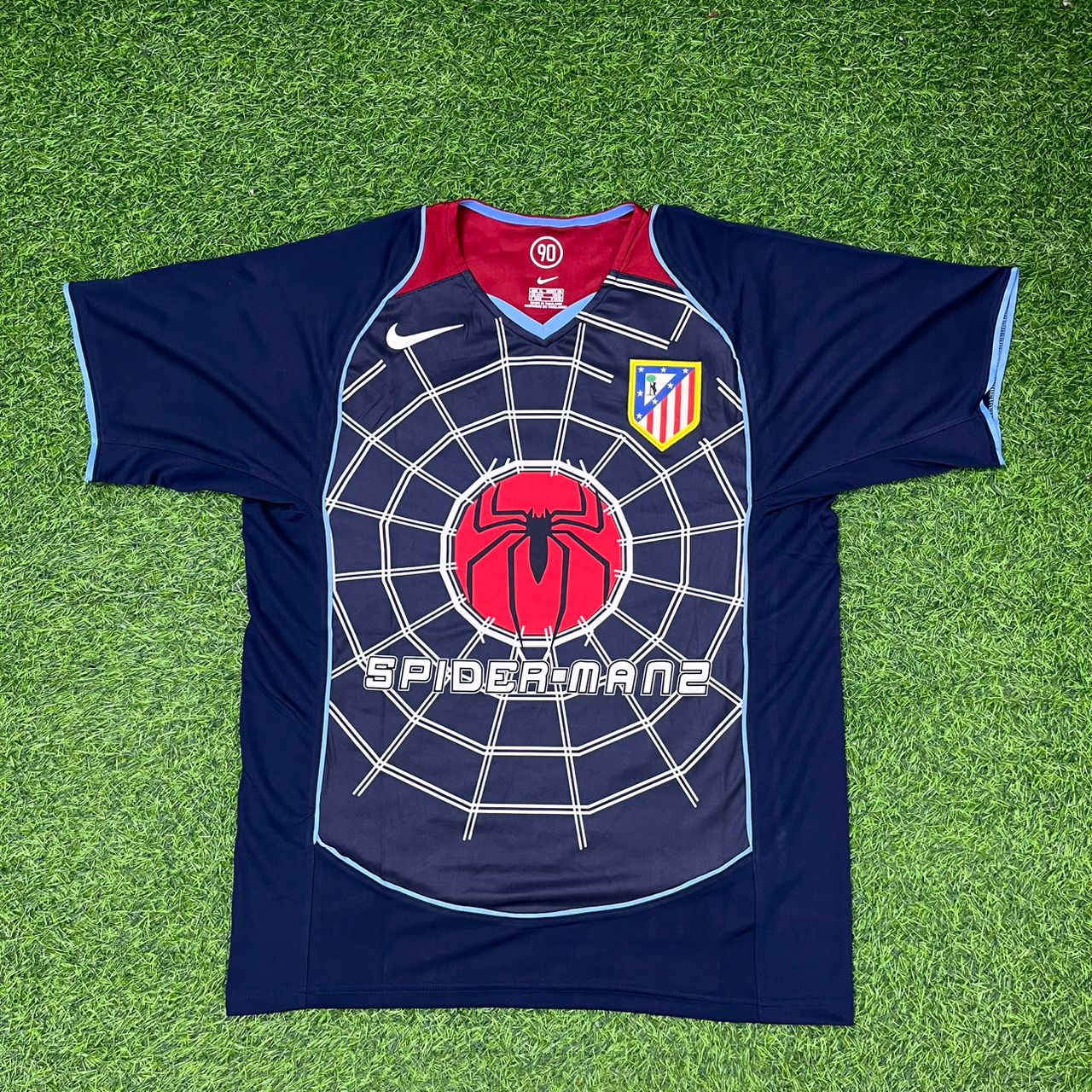 Sergio Kun Aguero #10 Atletico Madrid SpiderMan Retro Football Jersey Kit