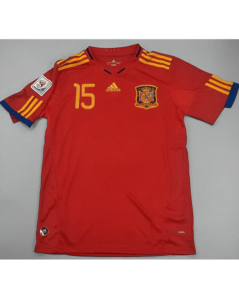 Sergio Ramos Spain 2010 World Cup Retro Football Jersey Kit
