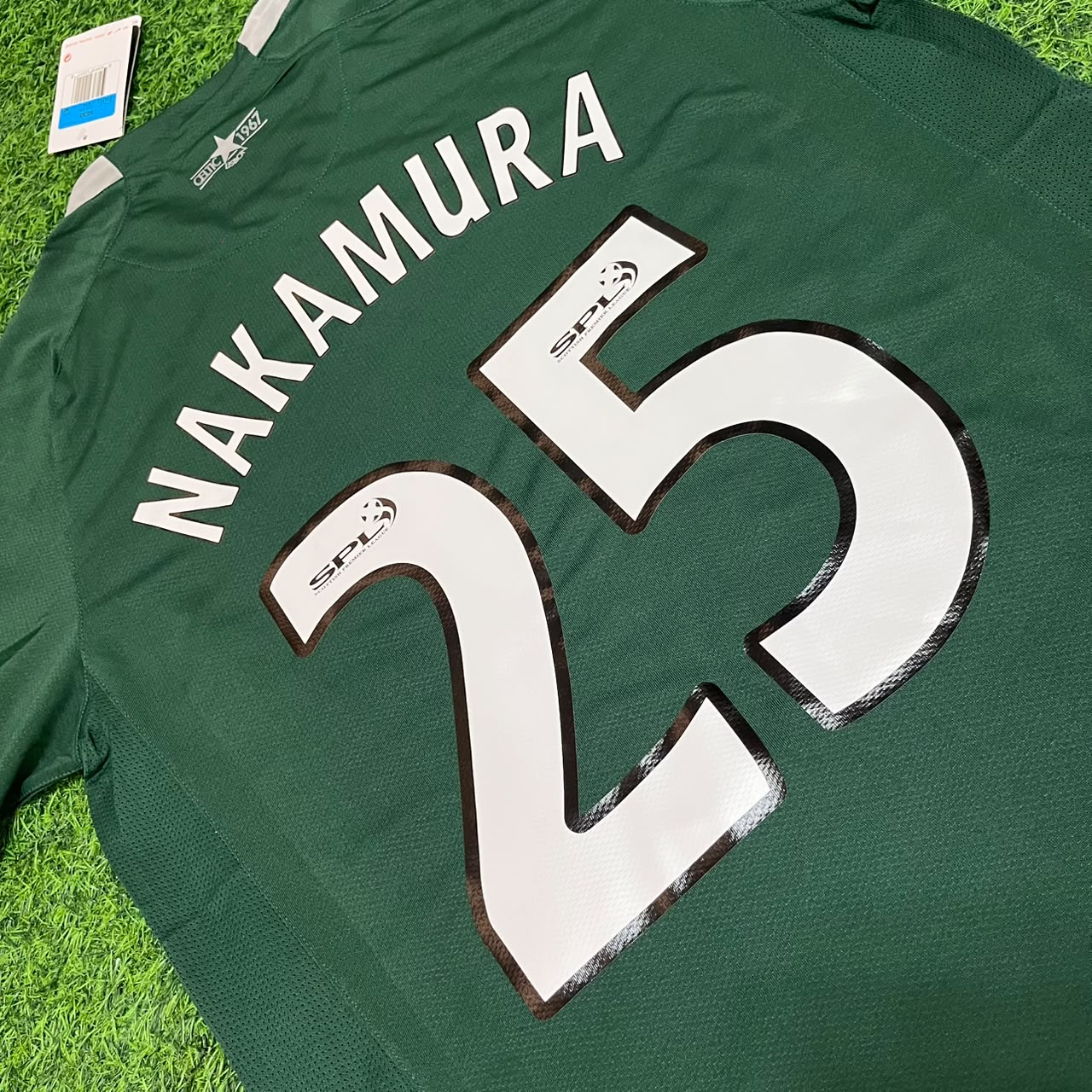 Shunsuke Nakamura #25 Celtic 2007 2008 Home Retro Football Jersey