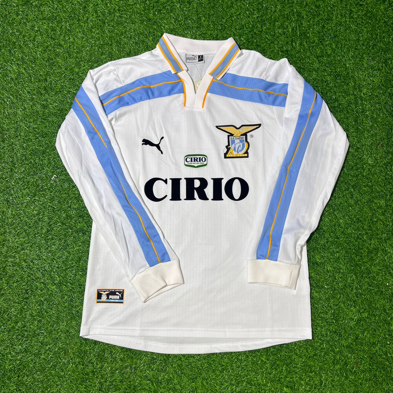 Sinisa Mihajlovic Lazio 1999 2000 White Long Sleeve Retro Football Jersey Collection