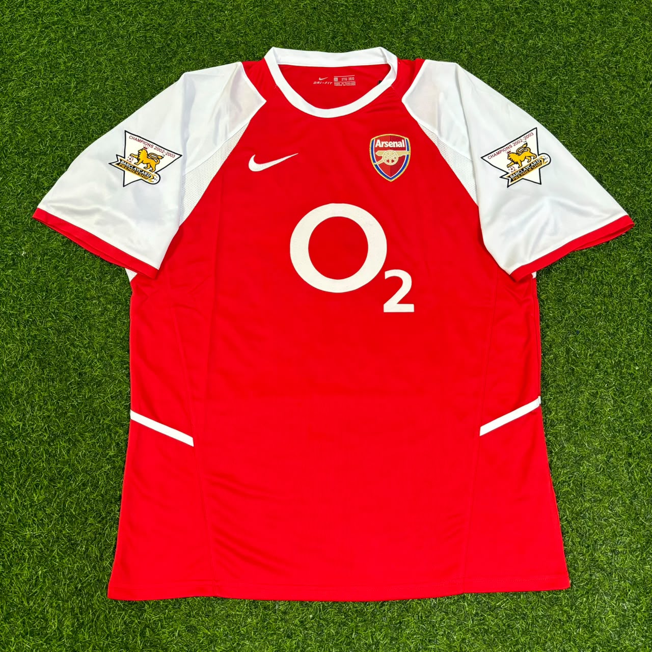 Sol Campbell 23 Arsenal 2002/03 EPL Patch Home Retro Football Jersey Collection