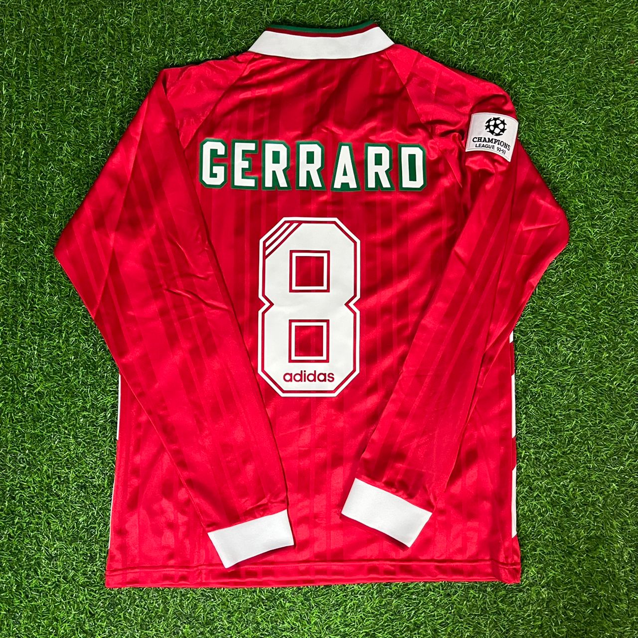 Steven Gerrard Liverpool Long Sleeve Retro Football Jersey Kit