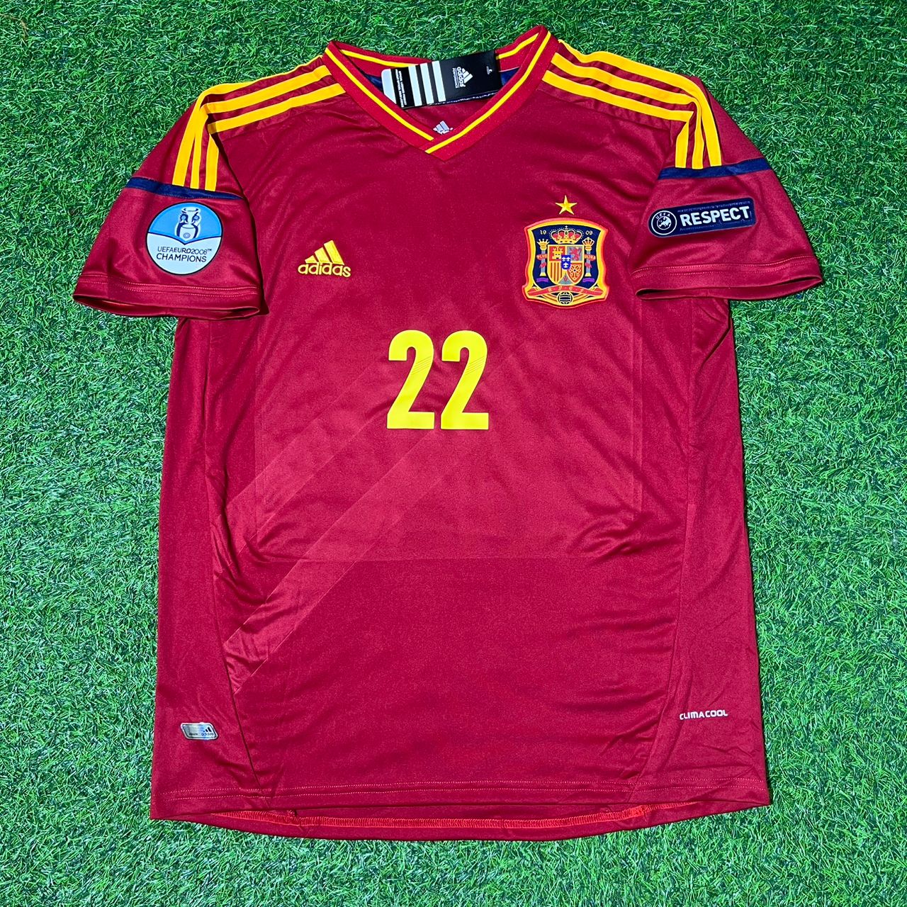 Spain EURO 2012 Thiago Alcantara Final Retro Football Jersey Kit