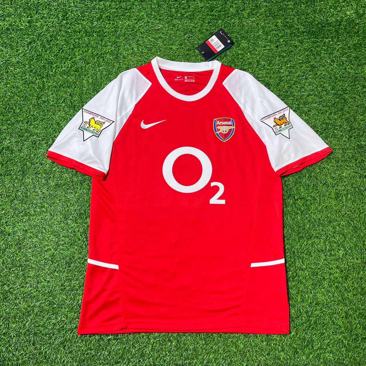 Gilberto Silva 19 Arsenal 2002/03 EPL Patch Home Retro Football Jersey Collection