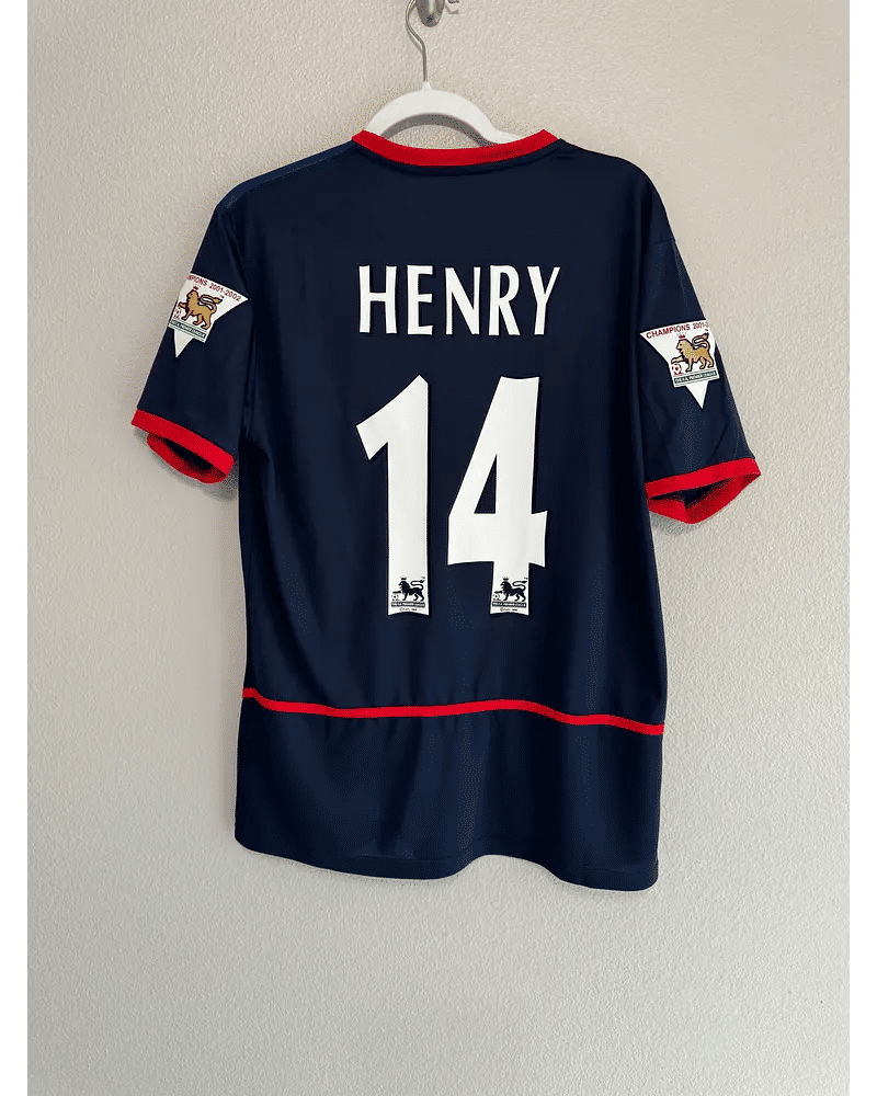 Thierry Henry Arsenal 2002 - 2003 o2 Retro Football Jersey Kit