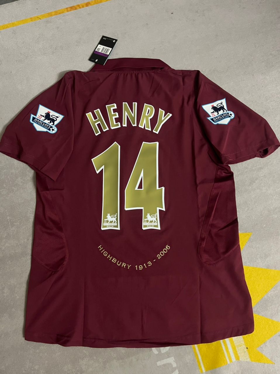 Thierry Henry Arsenal 2006 Highbury Burgundy Retro Football Jersey