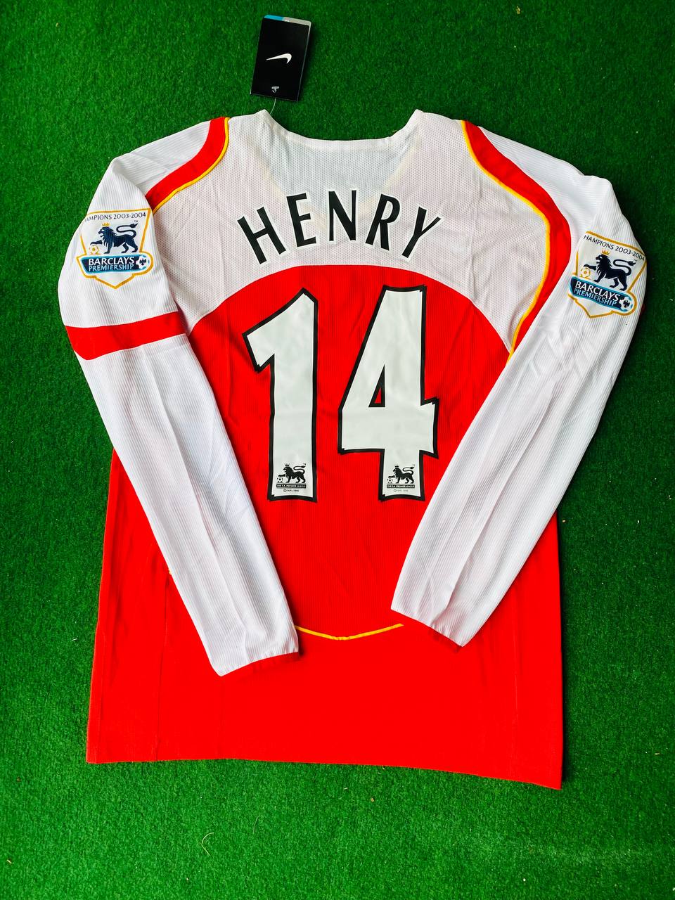 Thierry Henry Arsenal Retro Long Sleeve Football Jersey Kit