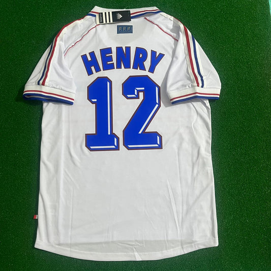 Thierry Henry - France 1998 World Cup Retro Football Jersey Kit