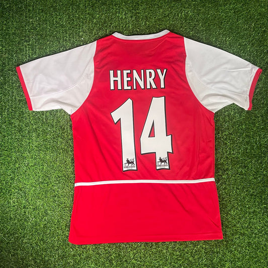 Thierry Henry 14 - Arsenal o2 2002/03 Retro Football Jersey Kit
