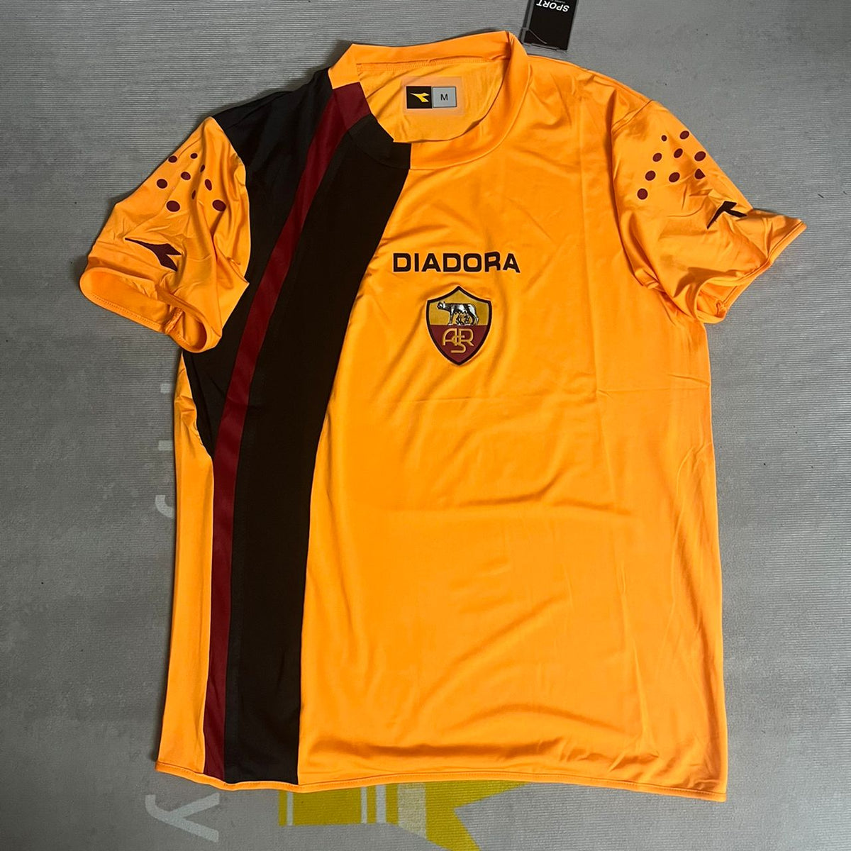 Francesco Totti 2005-2006 Orange Retro Football Jersey Paradise Edition