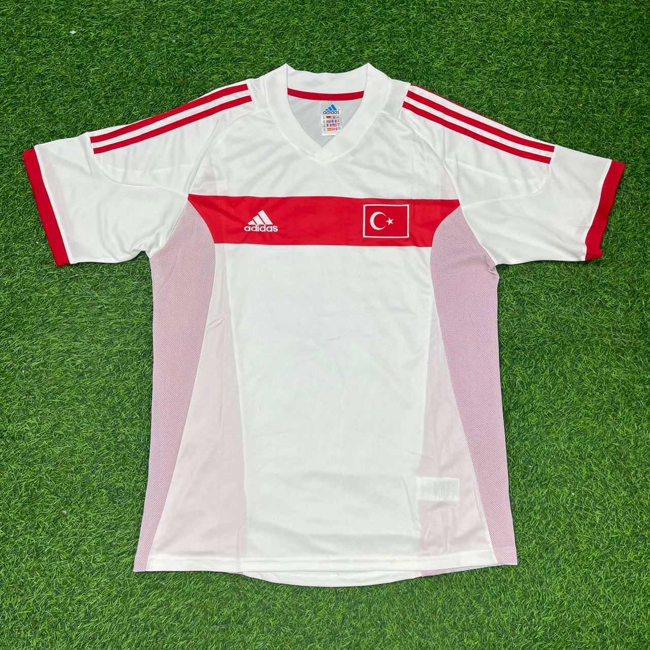 Turkey Türkiye World Cup 2002 White Retro Football Jersey
