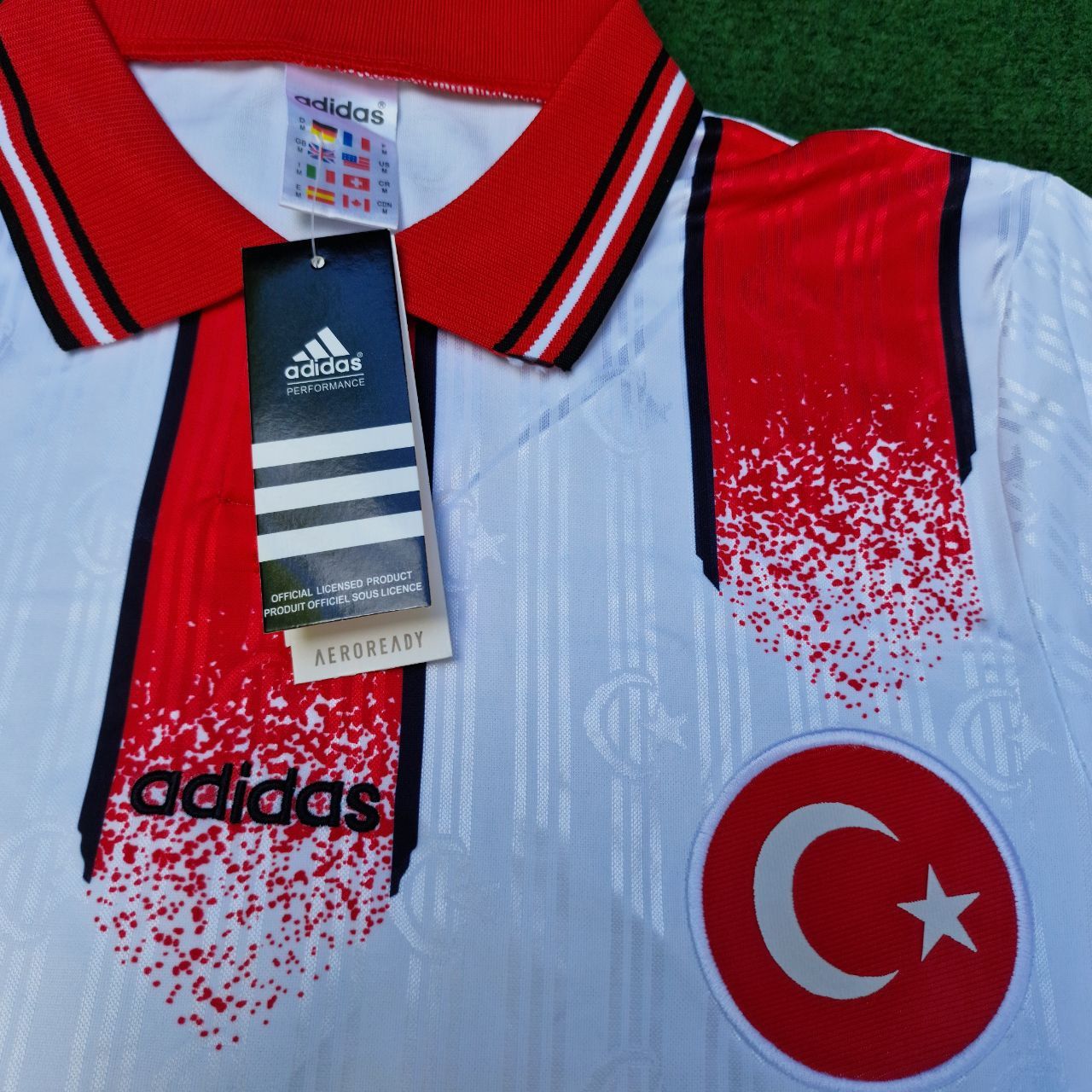 Türkiye Turkey Retro Beyaz Özel Forma Football Jersey Kit