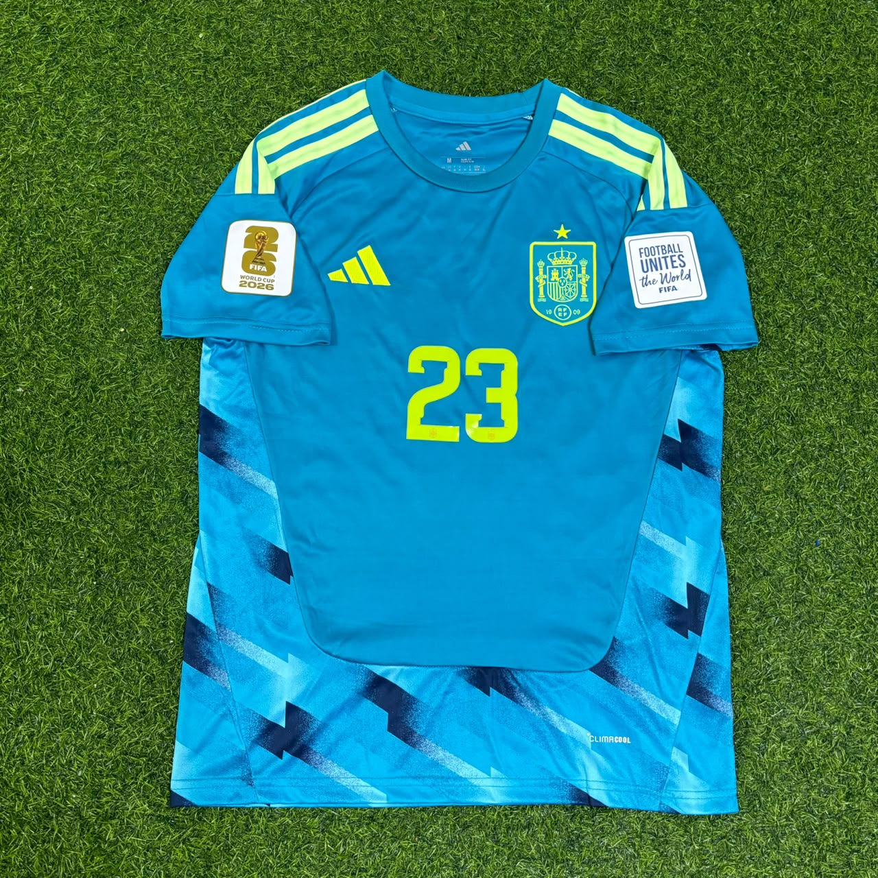 Spain World Cup 2026 Unai Simon Goalkeeper Blue Special Football Jersey