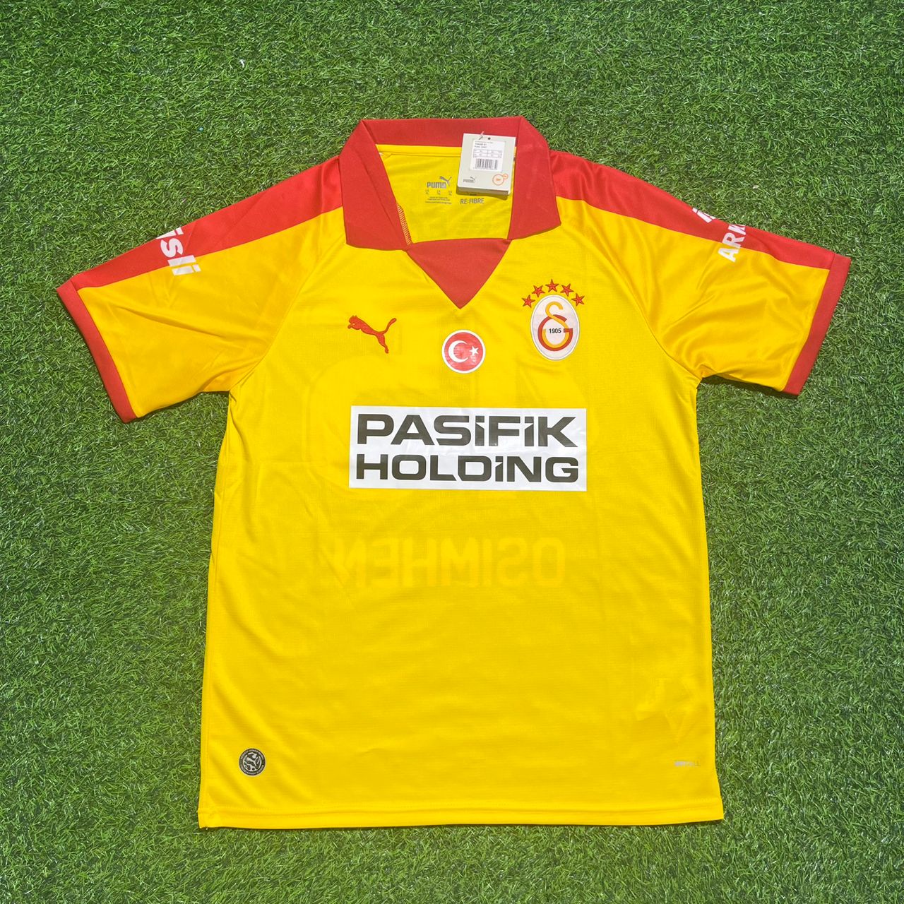 Victor Osimhen Galatasaray Vintage Yellow Alternative Football Jersey Kit