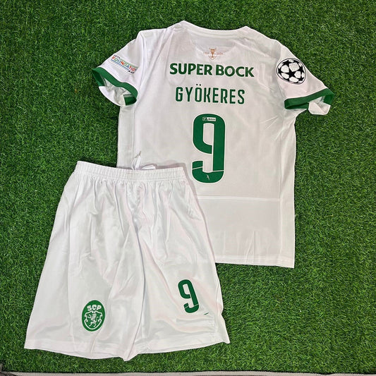 Viktor Gyökeres Kids Size Sporting CP Lisbon Kids Football Jersey Kit