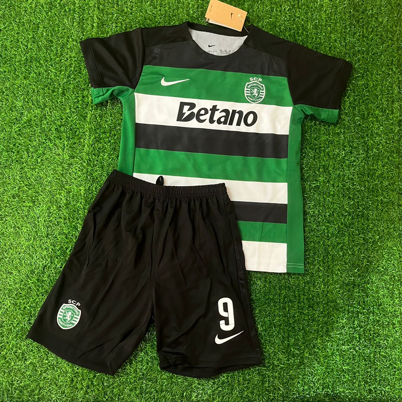 Viktor Gyökeres Kids Size Sporting CP Lisbon Kids Football Jersey Kit