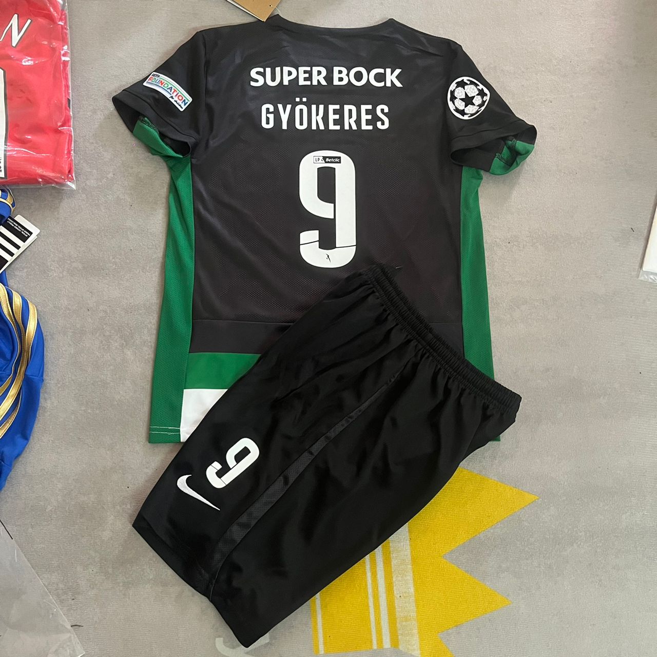 Viktor Gyökeres Kids Size Sporting CP Lisbon Kids Football Jersey Kit