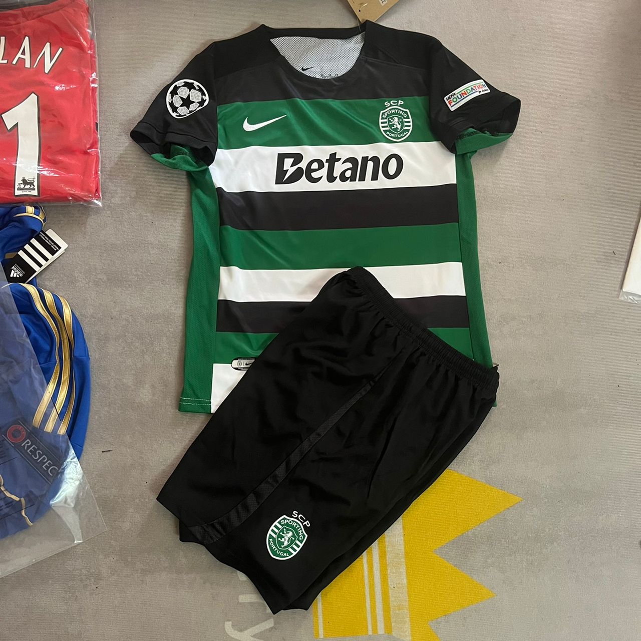 Viktor Gyökeres Kids Size Sporting CP Lisbon Kids Football Jersey Kit