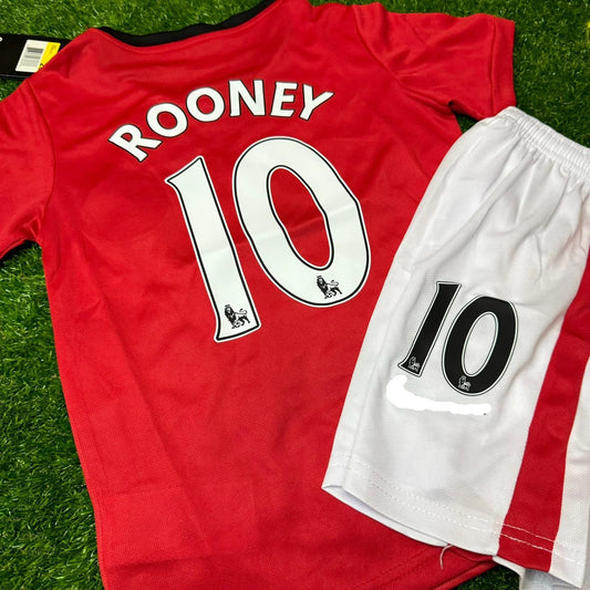 Wayne Rooney Manchester United 2009/10 Home Kids Kit – Kit Jersey for Children
