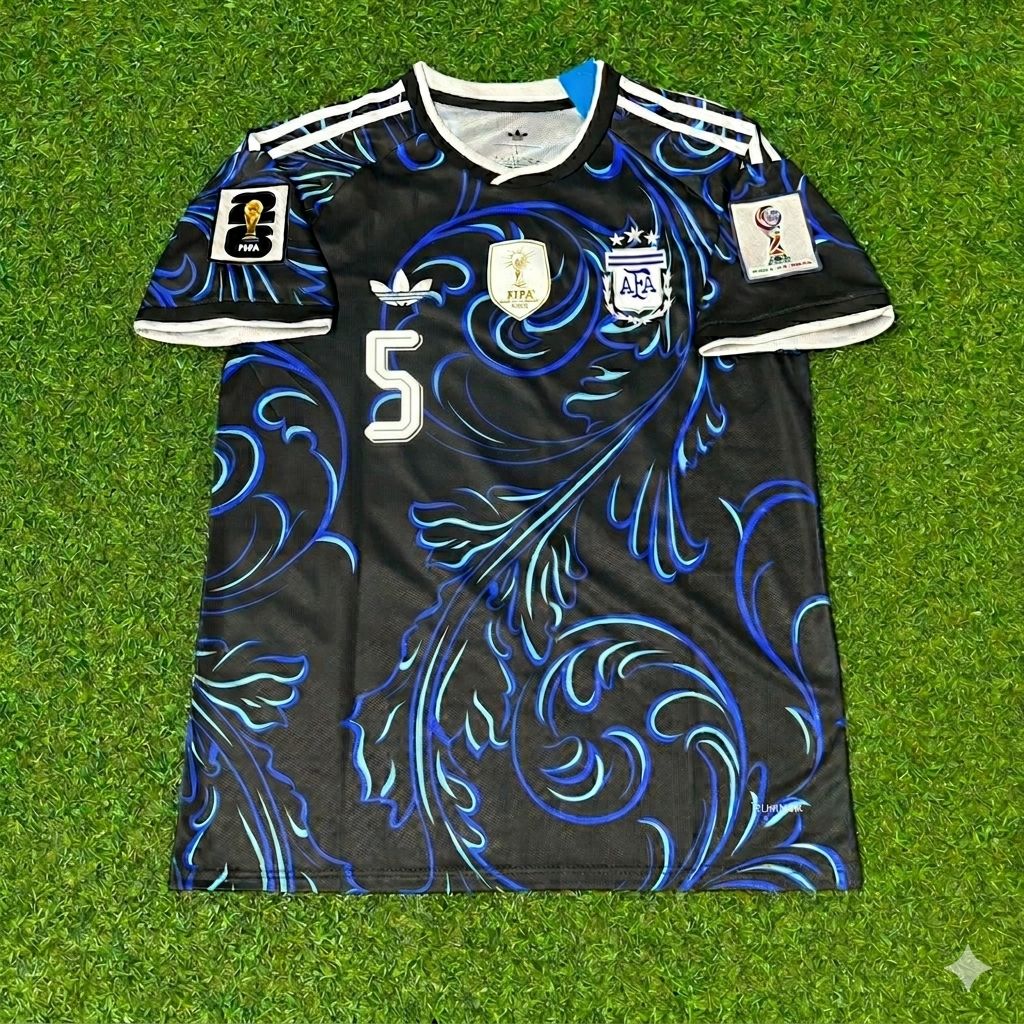 Argentina National Team World Cup 2026 Leandro Paredes Red Football Soccer Kit Jersey