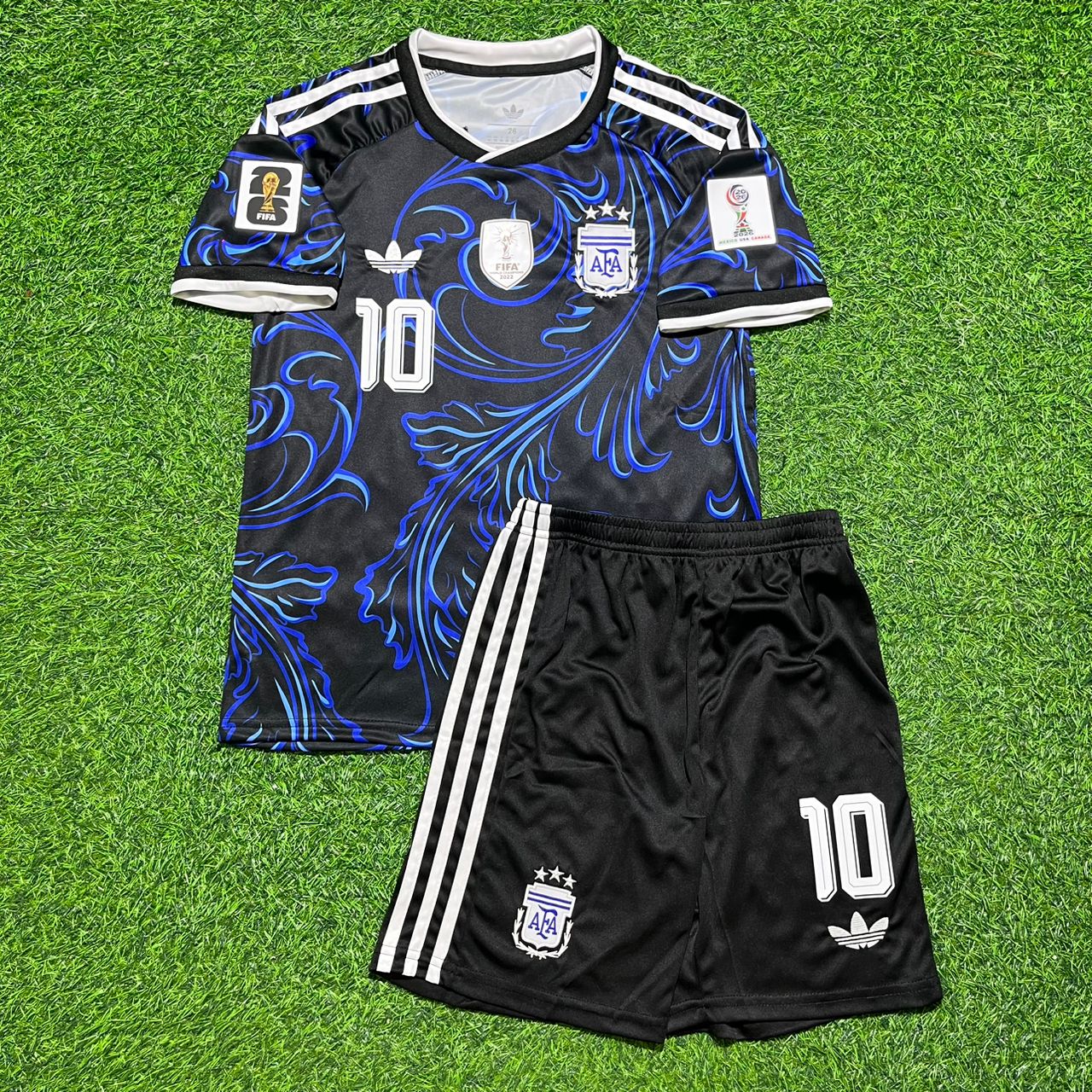 Argentina National Team World Cup 2026 Lionel Messi Children Football Soccer Kit Jersey