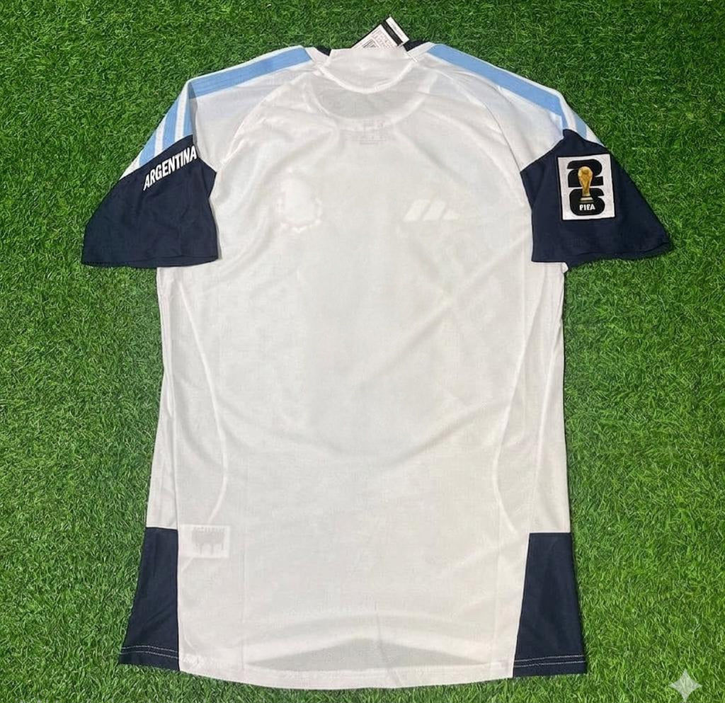 Argentina National Team World Cup 2026 Player Version White Football Soccer Kit Jersey