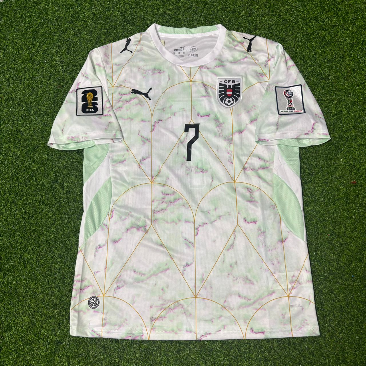 Österreichische Nationalmannschaft Weltmeisterschaft 2026 Marko Arnautović Weißes Fußballtrikot