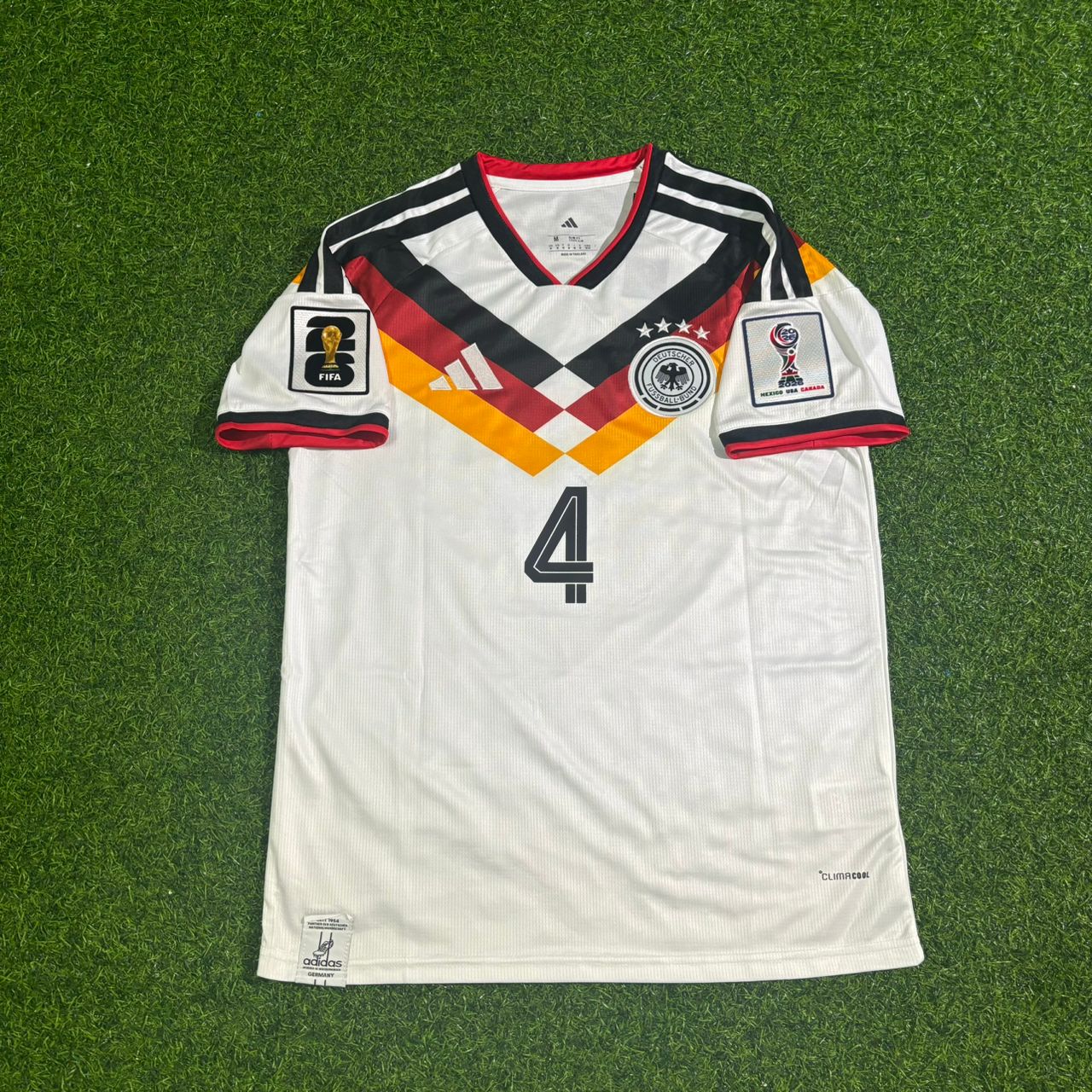 Germany National Team World Cup 2026 Jonathan Tah Home Football Soccer Kit Jersey