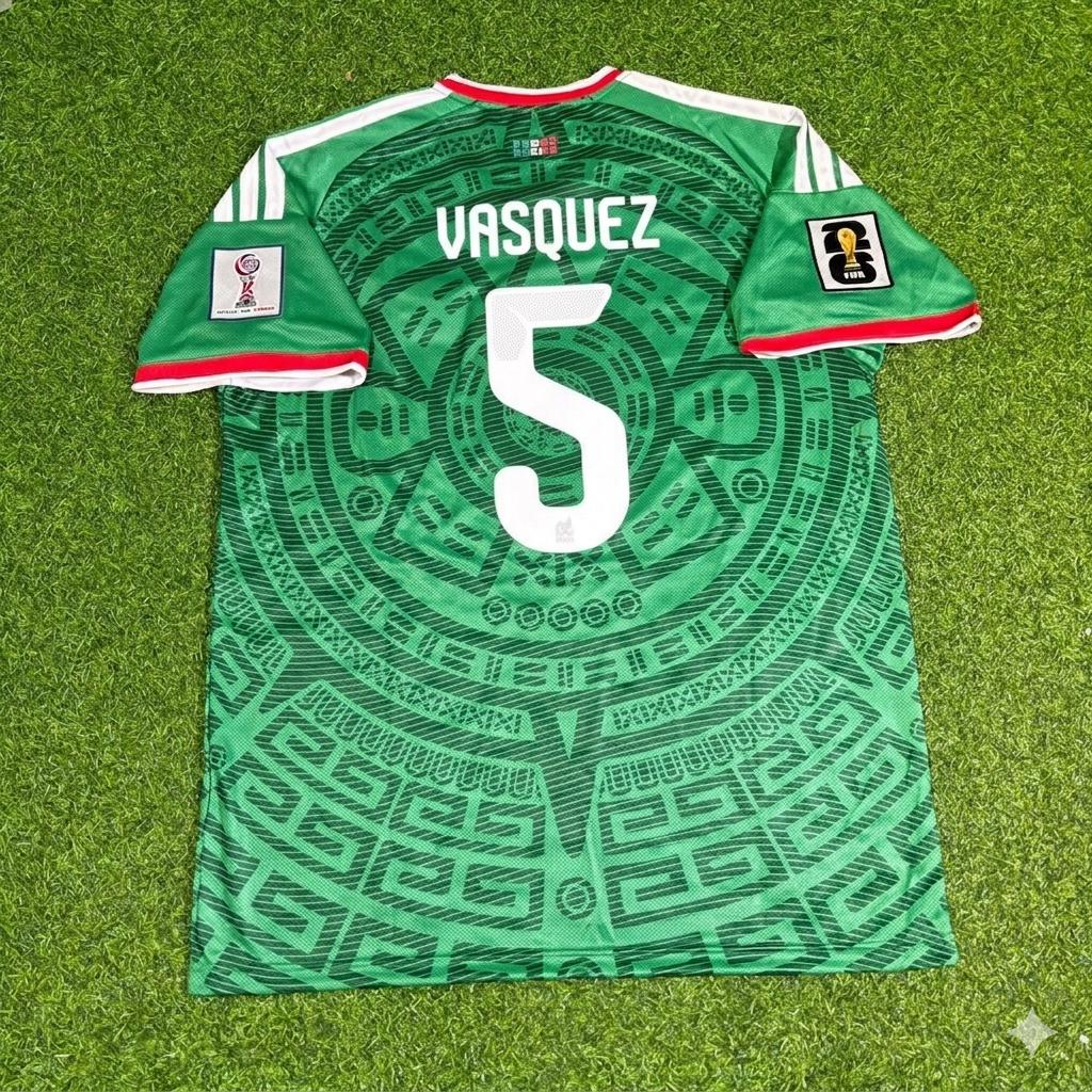 Mexico National Team World Cup 2026 Johan Vasquez Home Green