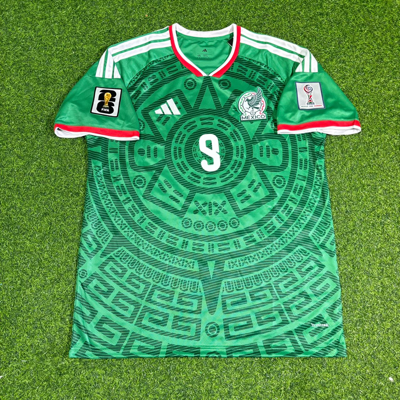 Mexico National Team World Cup 2026 Raul Jimenez Home Green Football Soccer Kit Jersey